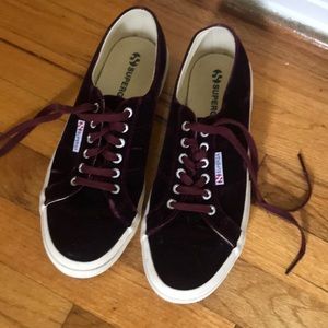 Superga velvet sneakers